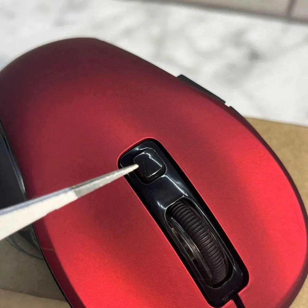 Wireless Mouse Red 2.4G w/ 6D Buttons, ergonomic, smooth Mouse for Laptop PC Mac